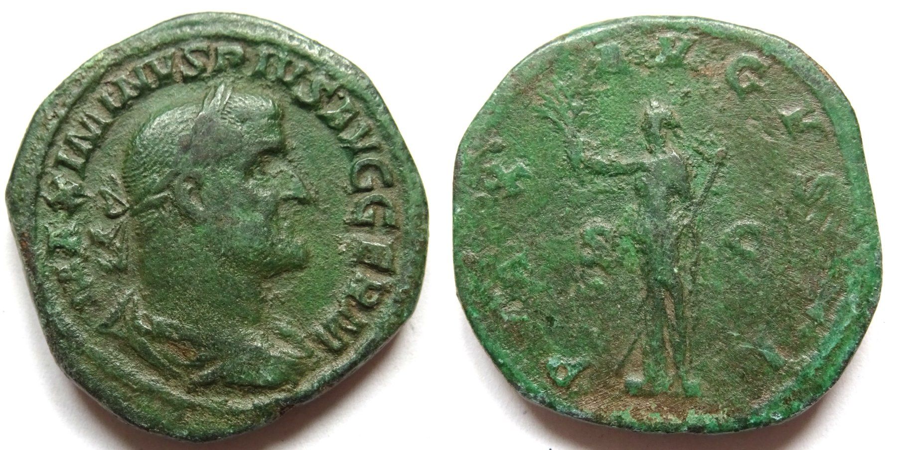 Tutti le monete: MAXIMINUS I THRAX bronze sestertius (236-238 AD) – Usato da La Sarraz venduto da classicworldcoins