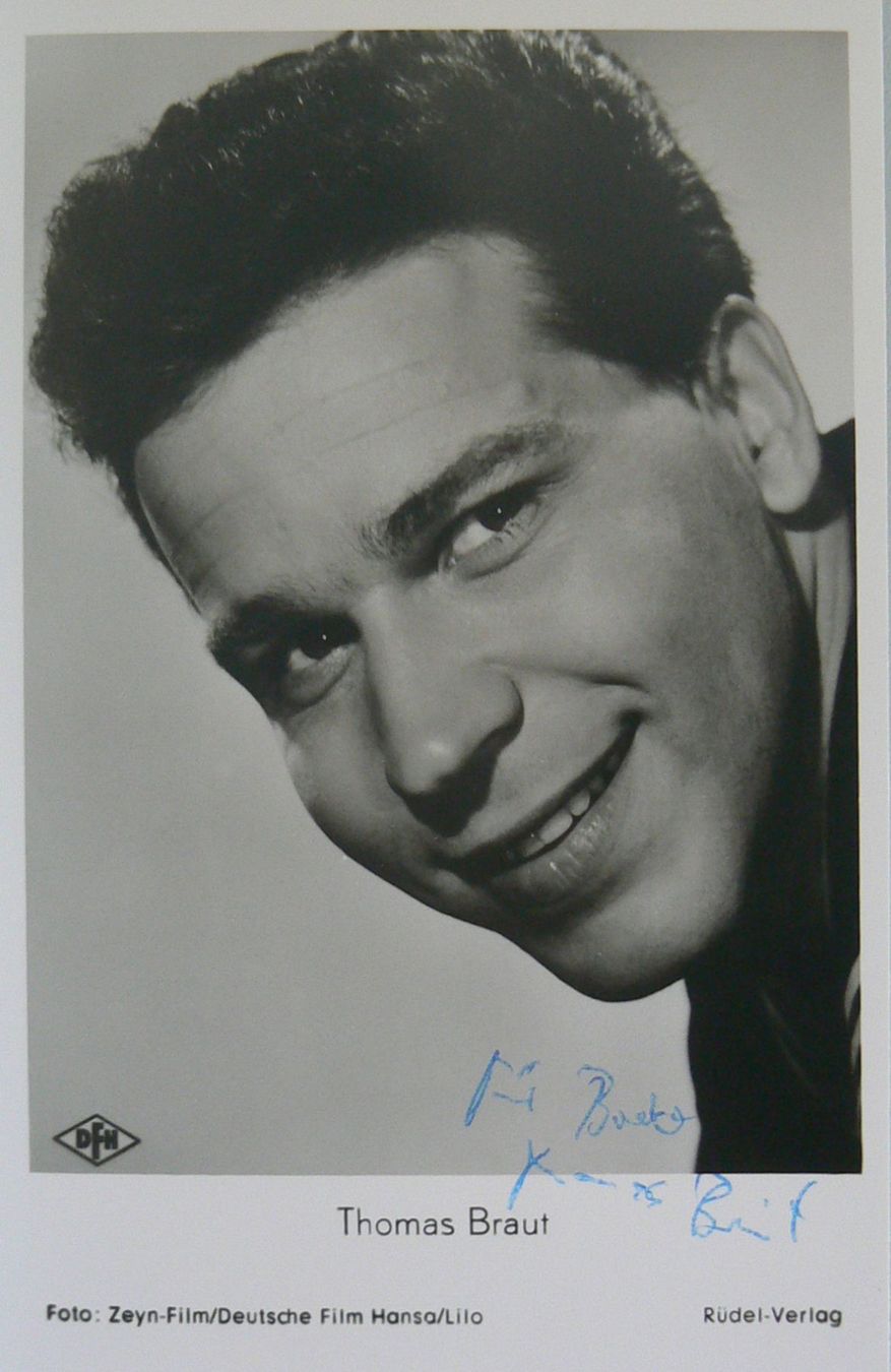 Autografi: Thomas Braut (1930-1979) Schauspieler - Autogramm – Usato da Dietikon venduto da cyranos.ch