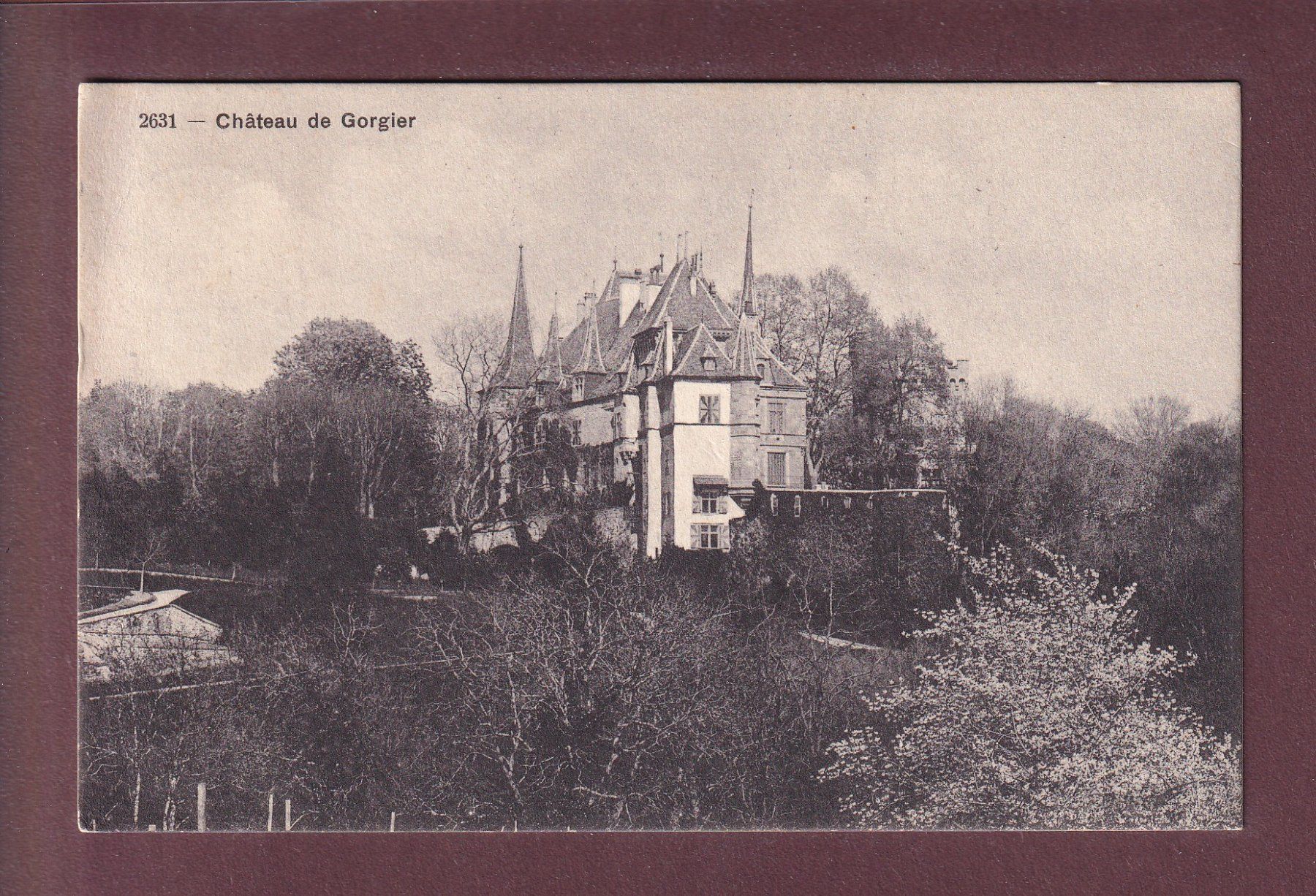 Cartoline postali: Château de GORGIER - 1914 – Usato da Pully venduto da nicecards