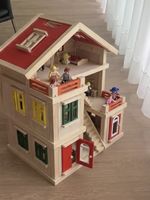 Puppenhaus Holz mit Figuren Zubehör
