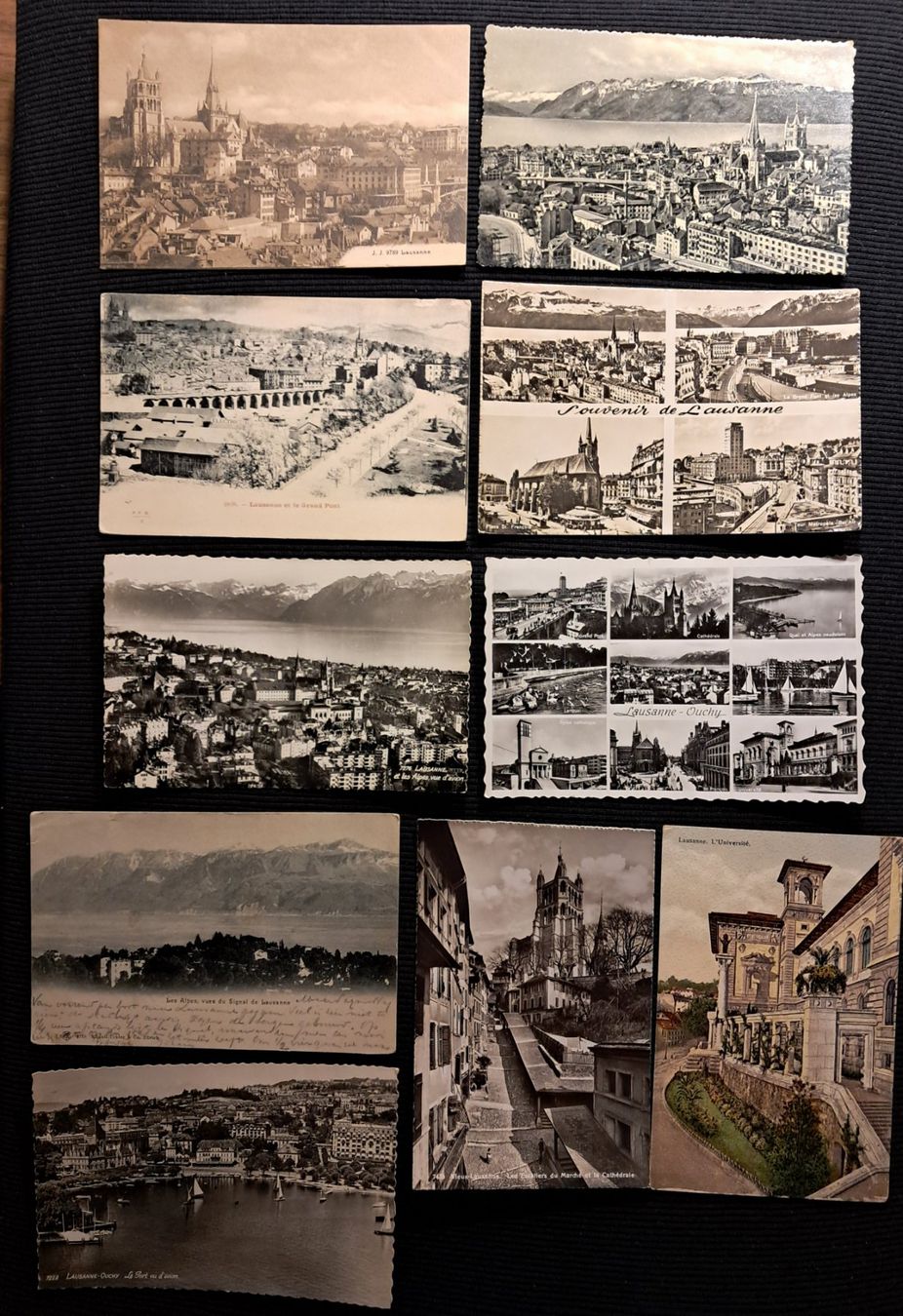Cartoline postali: 10 CP LAUSANNE – Usato da Ponto Valentino venduto da giorgia06