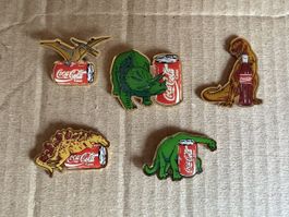 Pins-Set COCA COLA Dinosaurier