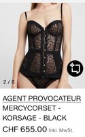 Korsage Agent Provocateur Mercy schwarz neu mit Etikett