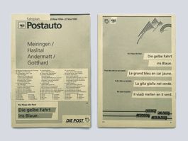 Meiringen Sarnen Andermatt Gotthard Postauto Fahrplan 1994