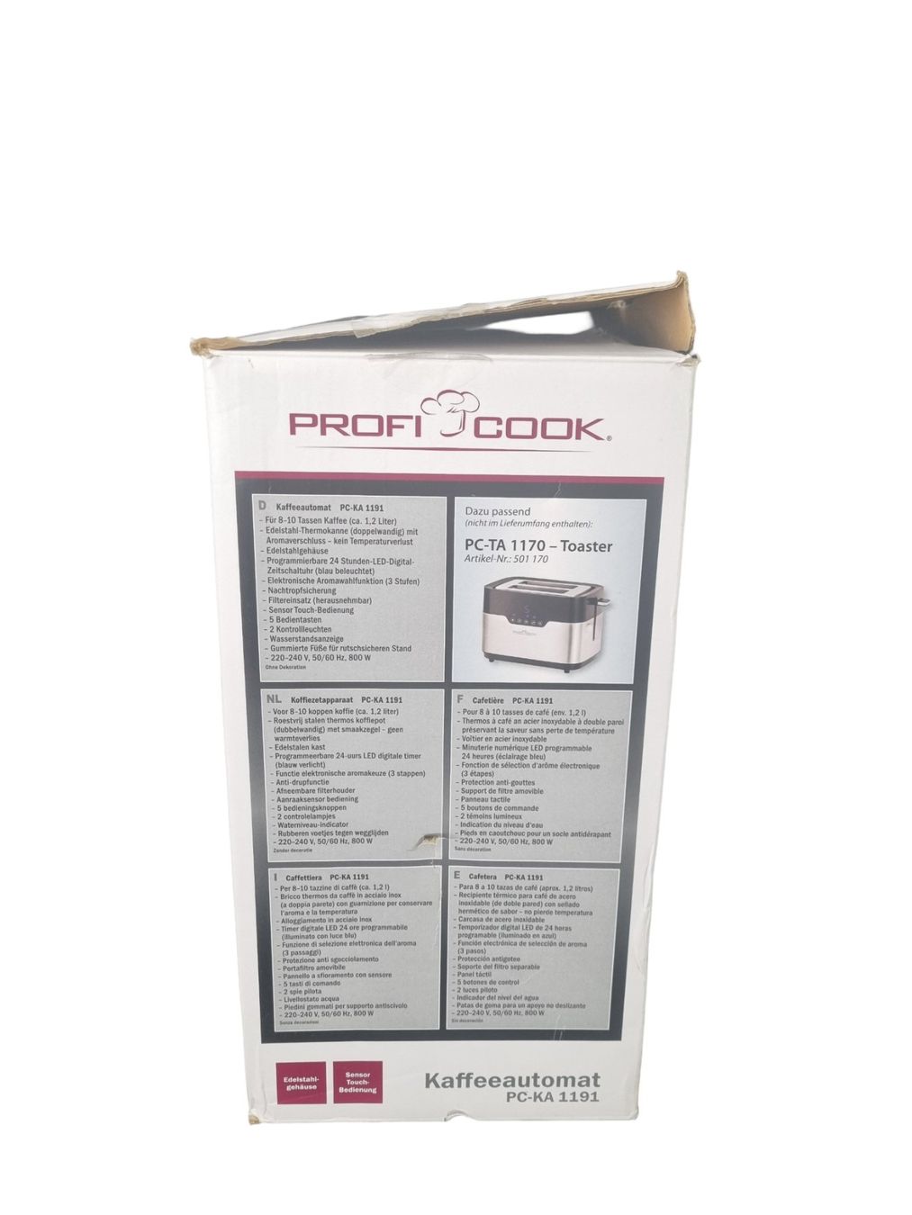 Macchine per caffè & Macchine per espresso: PROFI COOK Kaffeemaschine – Nuovo (secondo la descrizione) da Wangen b. Olten venduto da Restwert_Wangen 8