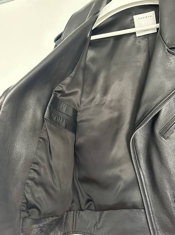 Sandro Giacche: Lederjacke Sandro Paris schwarz Grösse M – Nuovo (secondo la descrizione) da Niederglatt ZH venduto da Julia_4 2