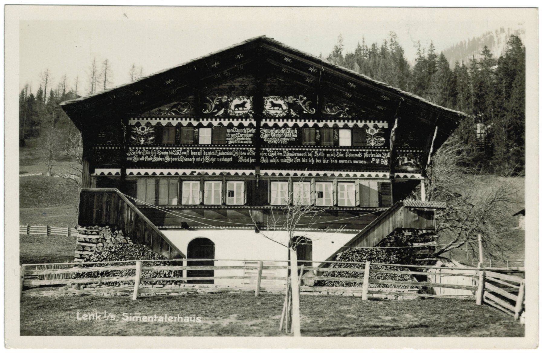 Ansichtskarten: AK Lenk Simmentalerhaus Feldpost 1945 – Gebraucht aus Zürich von tol_b7c7