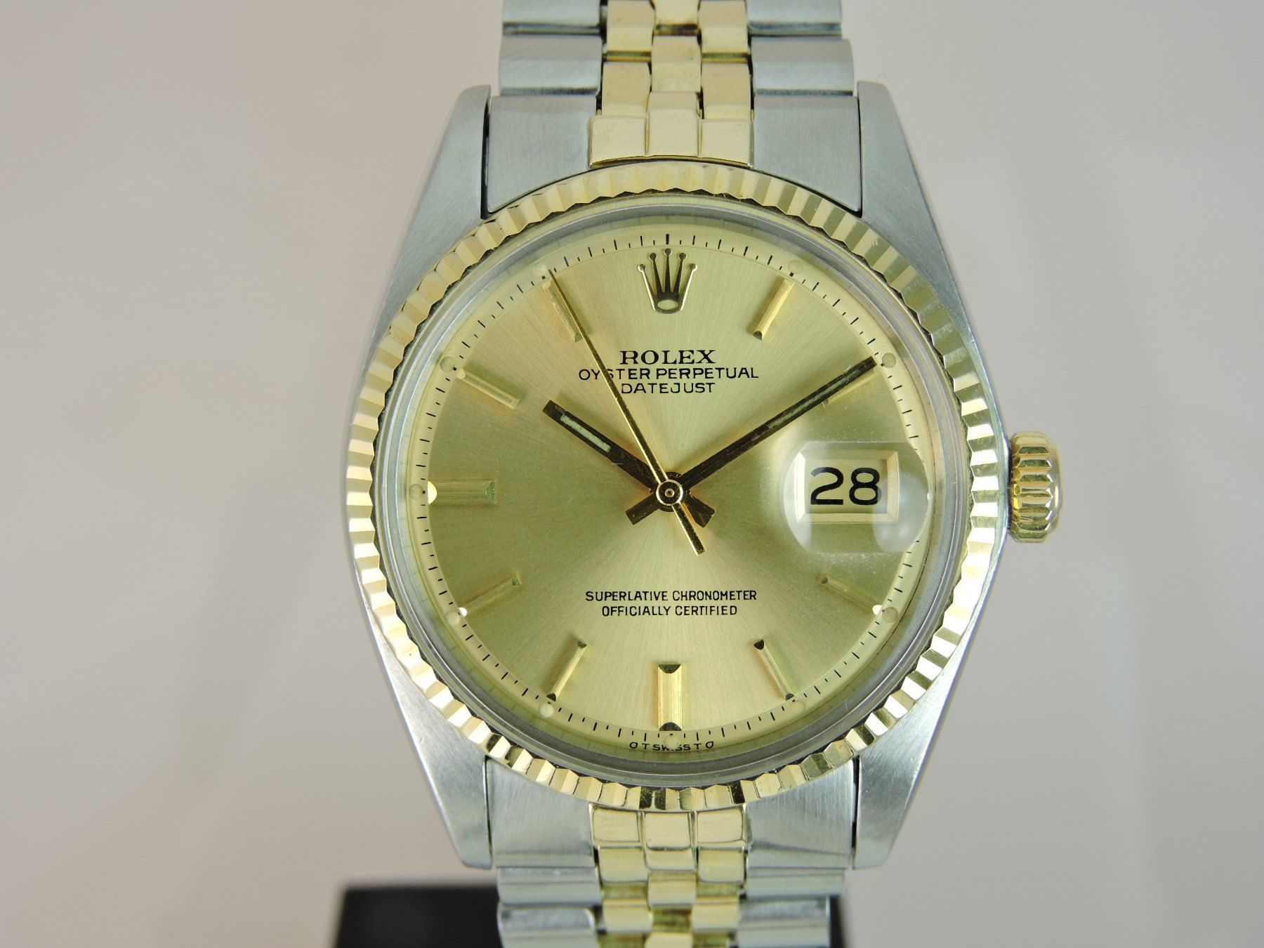 Rolex Orologi: 1973 Rolex Datejust 1601 Two-Tone Sigma Dial - Serviced, Box – Usato da Bern venduto da Vintage-Oyster 3