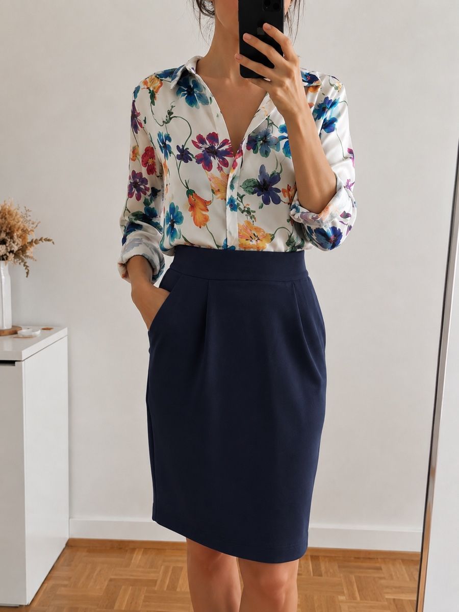 Zara Camicette: Zara Hemd mit floralem Muster/XS – Nuovo (secondo la descrizione) da Aarberg venduto da lep_qc92