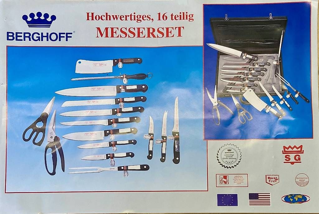 Coltelli: BERGHOFF - Messer Set, 16 teilig NEU – Usato da Zollikon venduto da LouisArmstrong