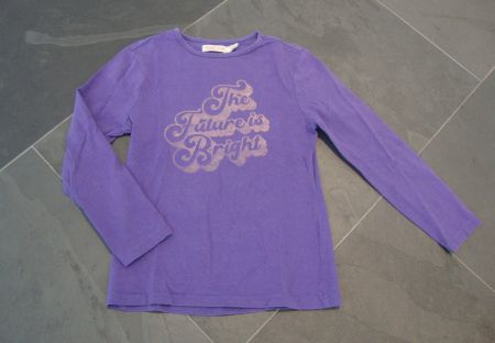 ++ leichter Pullover ++ Gr. 110 / 116 ++ in violett ++