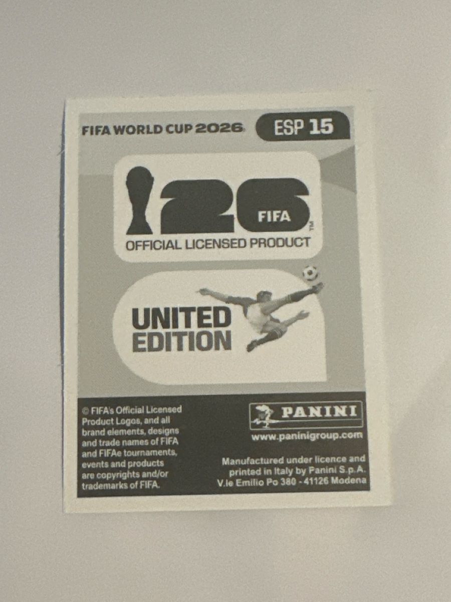 Panini Carte collezionabili: Lamine Yamal Panini Sticker 2026 – Nuovo e nell'imballaggio originale da Wittenbach venduto da bar_lgw5 1