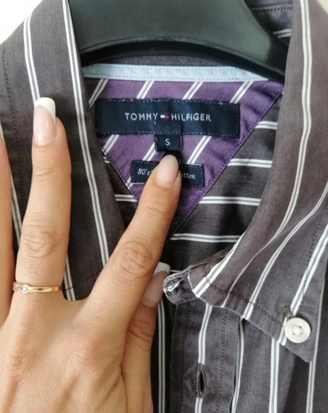 Tommy Hilfiger Camicie: Chemisier Tommy Hilfiger rayé - Taille S - Impeccable! – Usato da Lausanne venduto da Kitty_Friperie 1