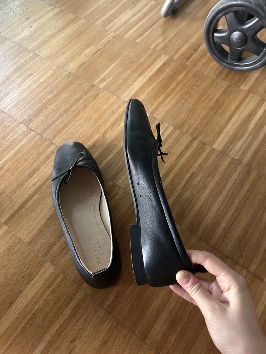 Everlane Scarpe da donna: Everlane day ballet flats black leather – Usato da Genève venduto da mic_p669 3