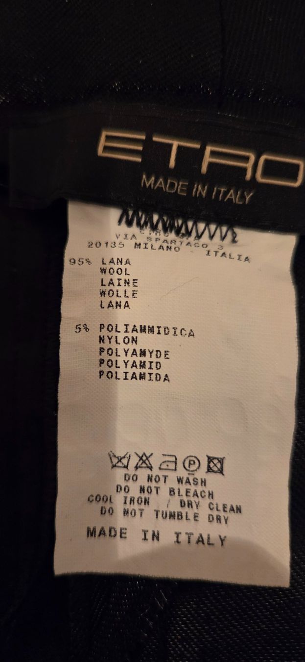 Etro Pantaloni: Hose ETRO Gr 40 NEU Wolle 95% – Nuovo e nell'imballaggio originale da Wettswil venduto da doe_x6nz 2