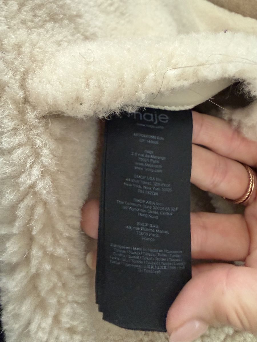 Maje Mäntel: MAJE lamb shearling coat S – Gebraucht aus Steinhausen von Stylelene14 6