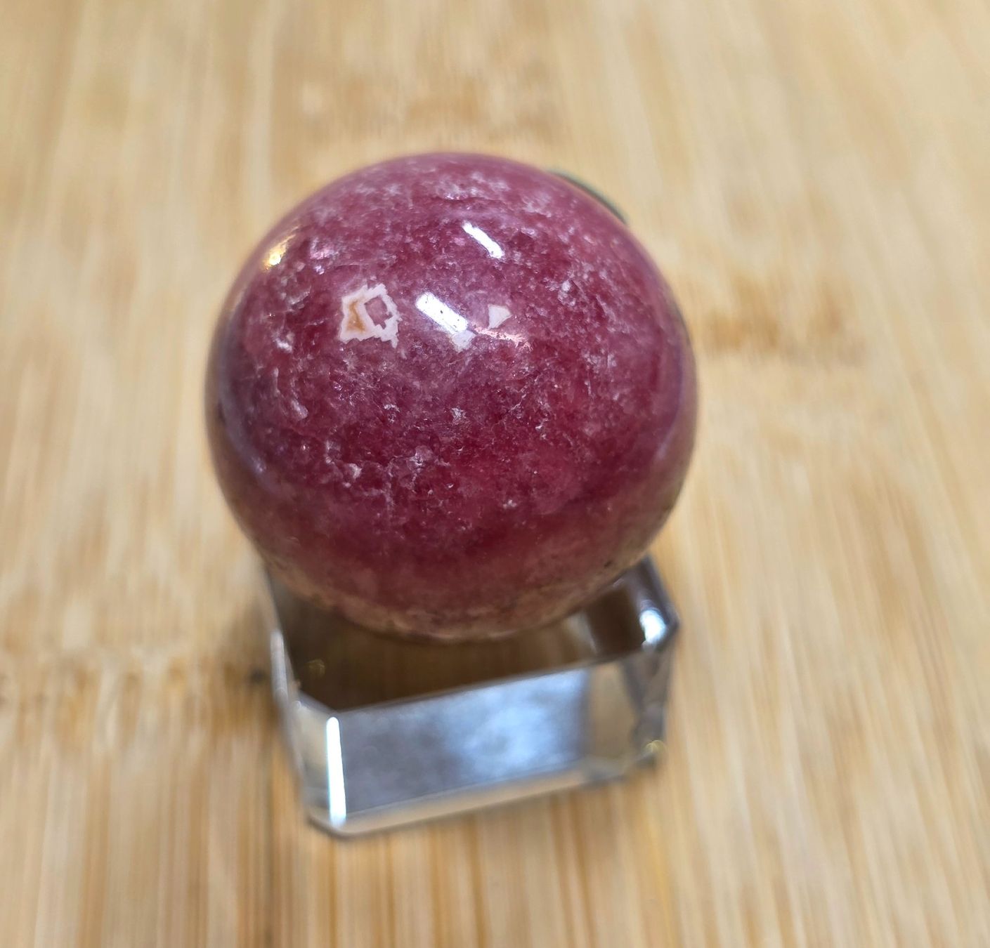 Mineralien & Heilsteine: Rhodochrosit Kugel B 30mm 48.24g – Neu und originalverpackt aus Matzingen von Shay_Crystalz 1