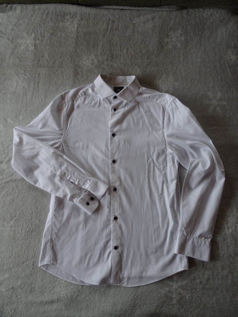H&M Camicie: Herren Hemd Weiss Gr. M – Usato da Langenbruck venduto da nemokalo