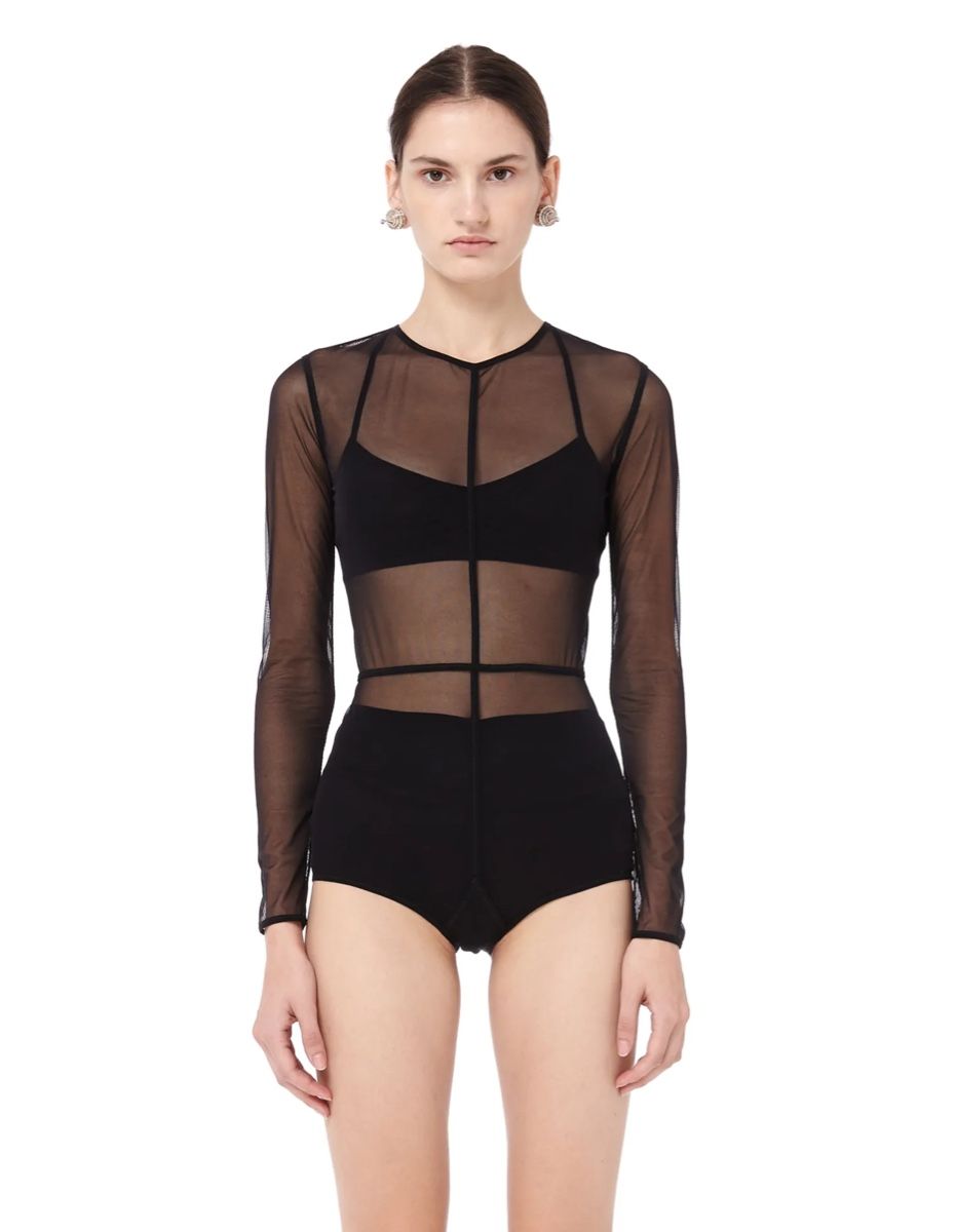 Top: ANN DEMEULEMEESTER New Soft Tulle Bodysuit – Nuovo (secondo la descrizione) da Emmen venduto da Avviivva_Com2023 5