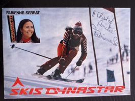 Fabienne Serrat Autogrammkarte - Skilegende der 70er!