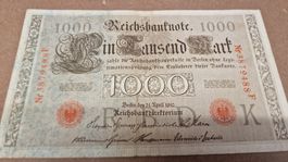 Reichsbanknote 1000 Mark 1910 - Selten & Historisch!