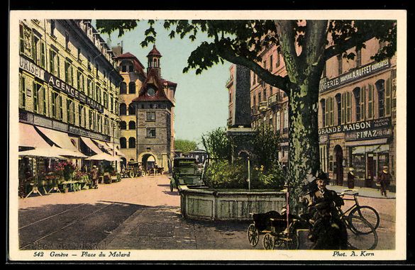 Ansichtskarten: AK Genève, Place du Molard – Gebraucht aus Berlin von bartko-reher
