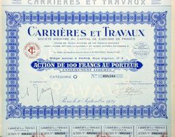 Carrières et Travaux SA, Paris - 1929