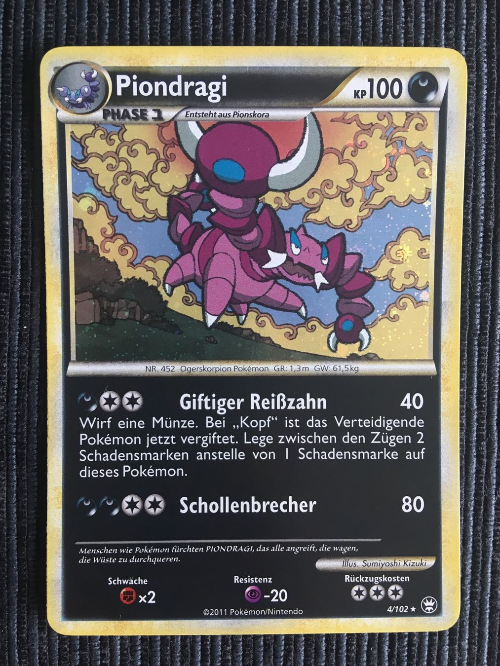 Pokémon Carte collezionabili: Pokemon Piondragi Holo HS Triumph – Nuovo (secondo la descrizione) da Wabern venduto da Collectfun