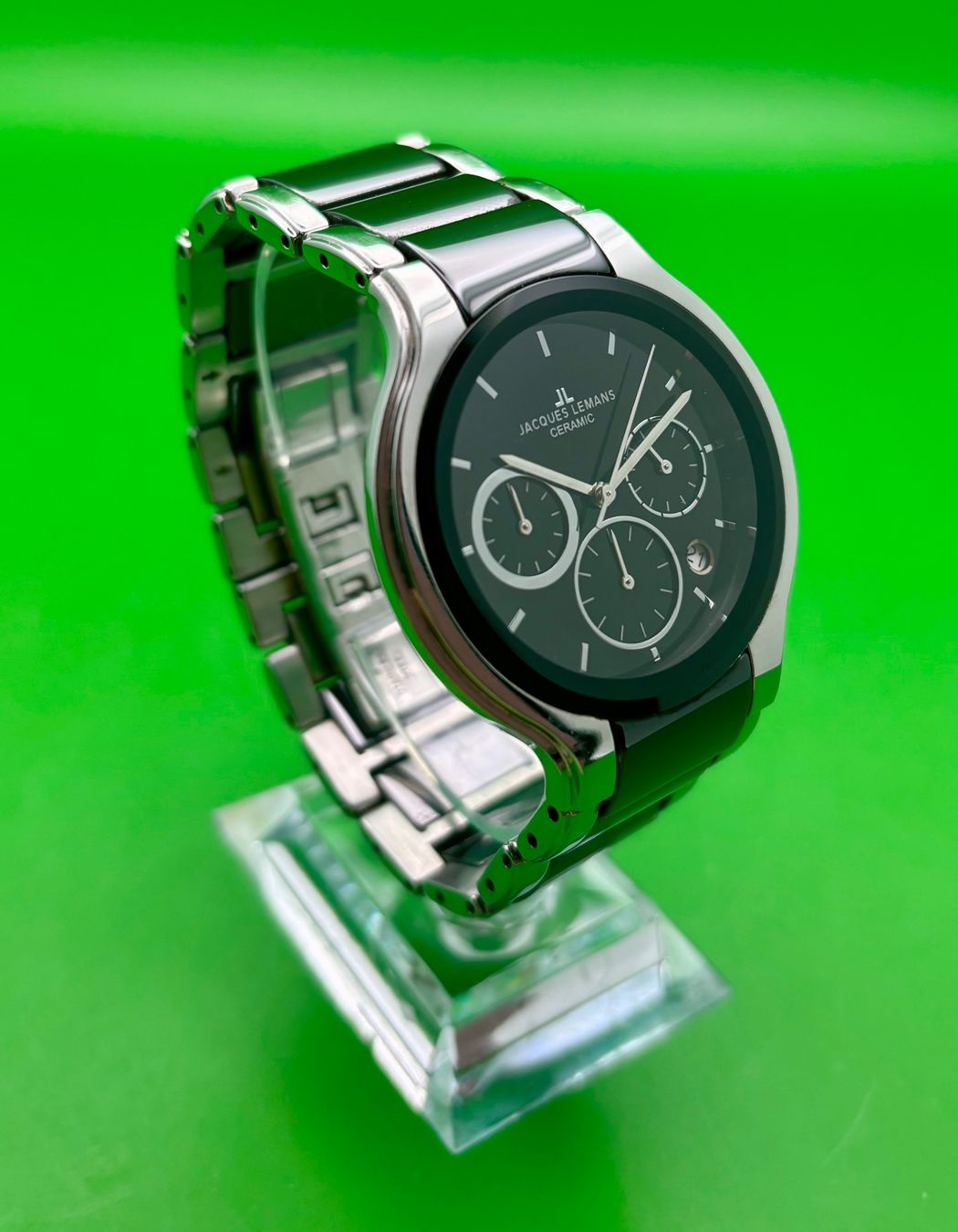 Jacques Lemans Uhren: JACQUES LEMANS CERAMIC CHRONOGRAPH DATE – Gebraucht aus Rorschach von ZeitWerk.10 3