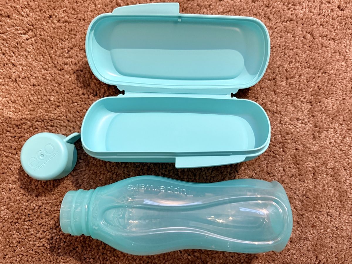Tupperware Contenitori & Simili: Tupperware Disney Ariel Box und Trinkflasche Set hellblau – Nuovo e nell'imballaggio originale da Worben venduto da Teddy112 1