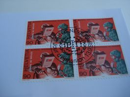 Sondermarke BIT 1988, FDC Einzel + 4erblock, 2 Belege