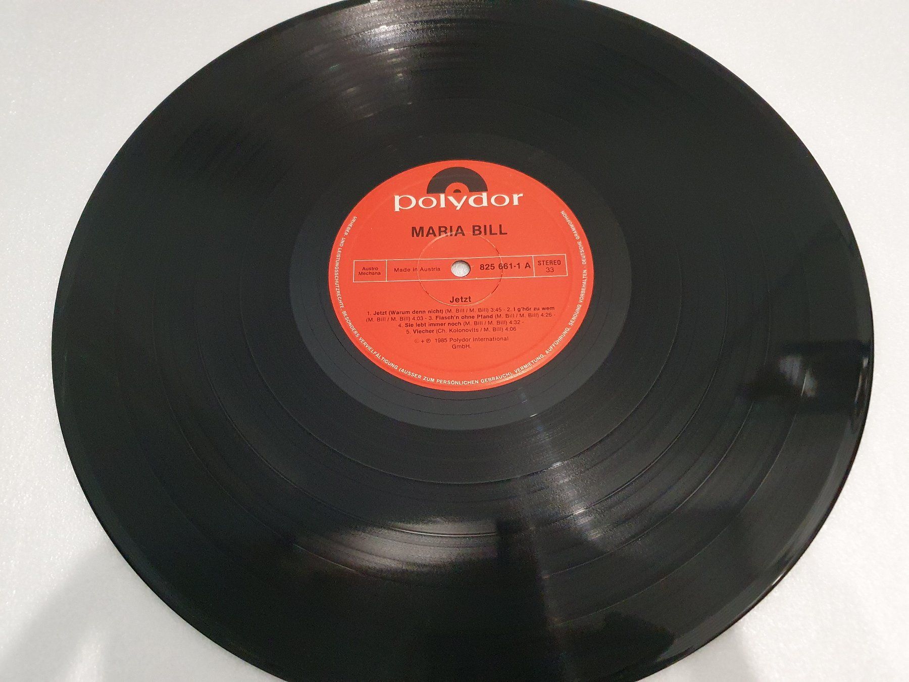Dischi in vinile: Maria Bill – Jetzt – Usato da Uster venduto da Vinyl-Leidenschaft 3