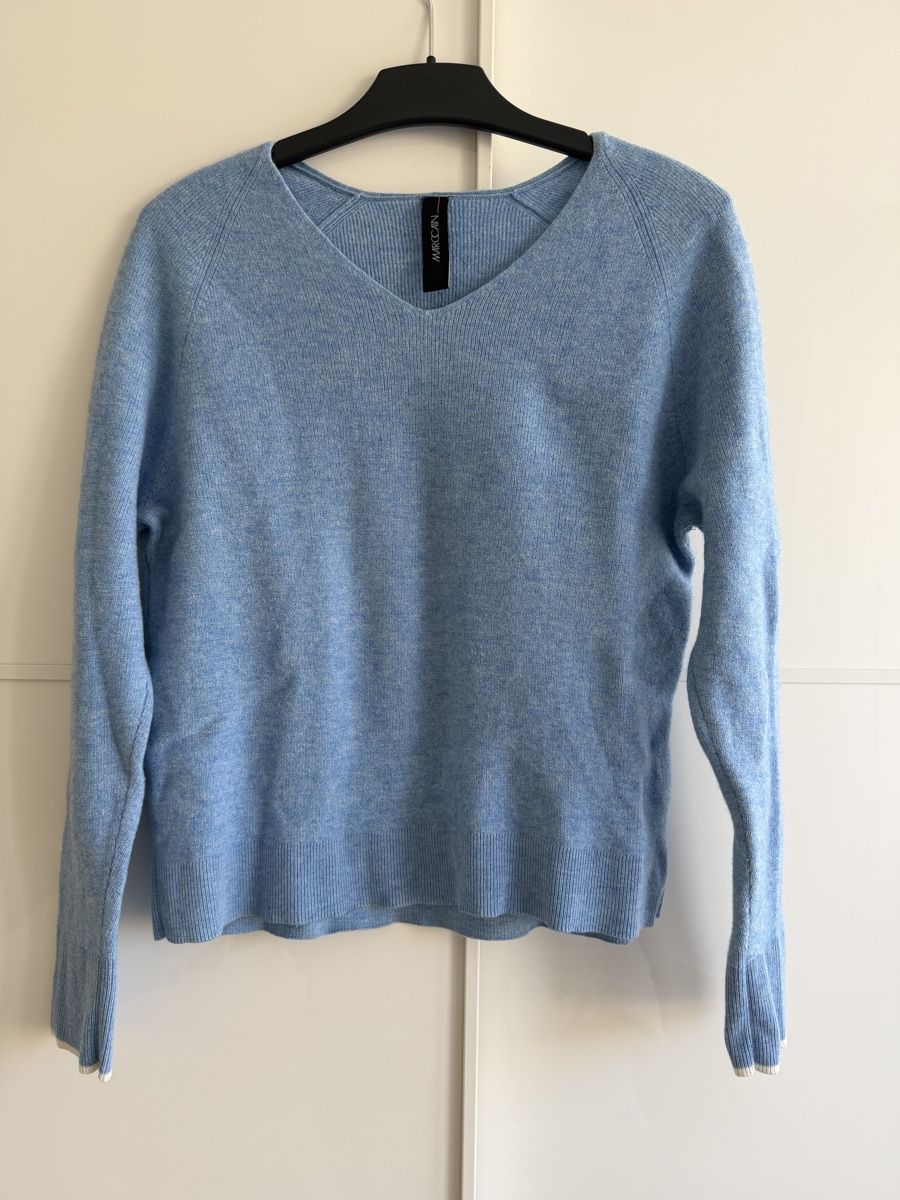 Marc Cain Pulls & Sweat-shirts: Marc Cain Pullover aus Wolle, hellblau, Grösse 34 – D'occasion à Winterthur par marisole4