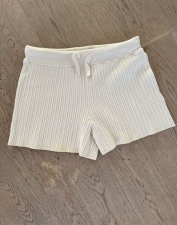 Lauren Ralph Lauren kurze Strickhose Gr. M ElfenbeinSommer