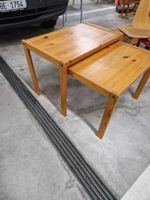 Holztischli-Set, 2 Stück, zum Verstauen, Top Zustand!