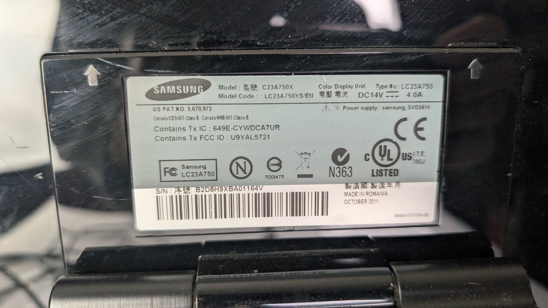 Monitor: Samsung SyncMaster CA750 23" Monitor – Usato da Zürich venduto da axolottchen 7