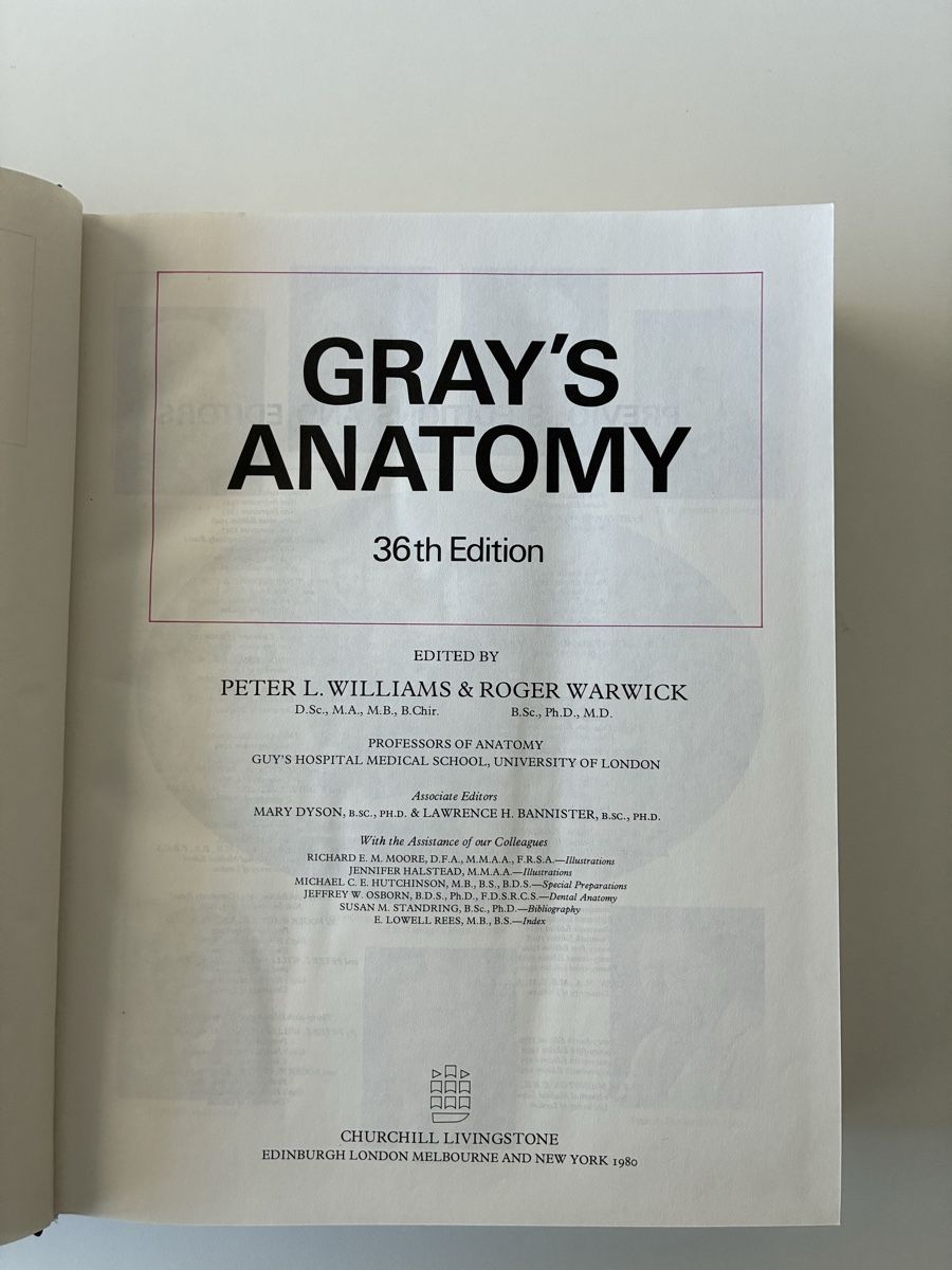 Libri: Gray's Anatomy 36th Edition 1980 – Usato da Chur venduto da Knokno199 3