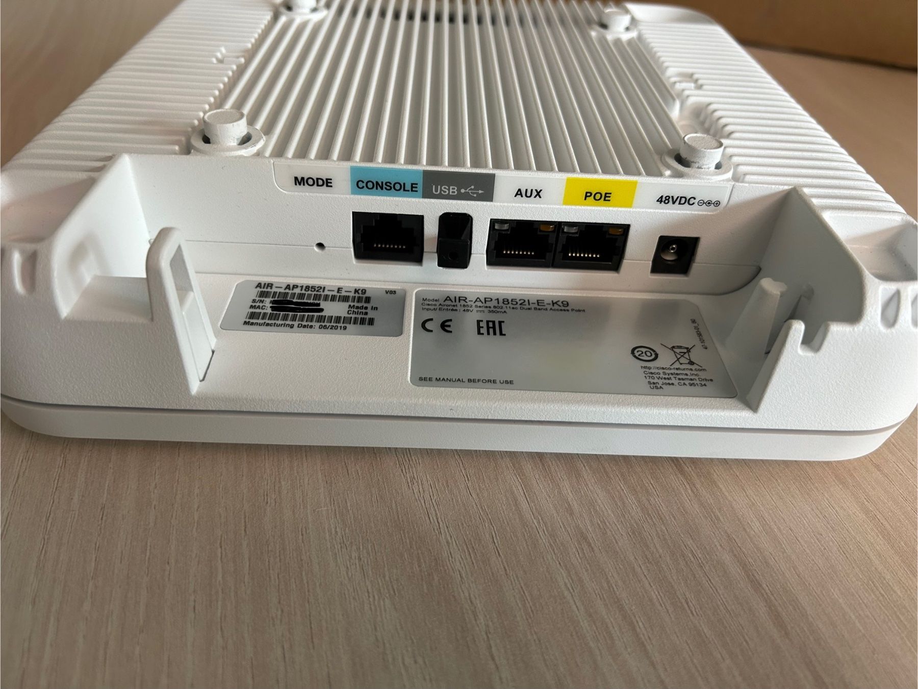 Cisco WiFi: Cisco AIR-AP1852I-E-K9 / Wifi Access Point – Usato da Neuenegg venduto da Mahube 2
