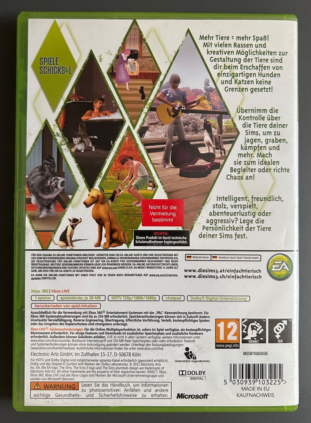 Giochi: Sims 3 Pets Einfach Tierisch - Xbox 360 – Usato da Obfelden venduto da jenxbp 1