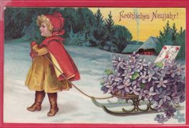 PRÄGEKARTE, FRÖHLICHES NEUJAHR, 30.12.1905