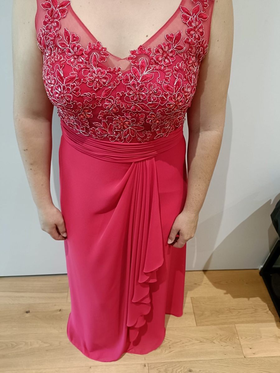Kleider: Abendkleid mit Schal rot Grösse 42 – Neu (gemäss Beschreibung) aus Niederbipp von FabianN 4