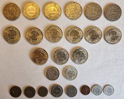 Lot 17x Schweizer Silbermünzen und weitere Kleinmünzen