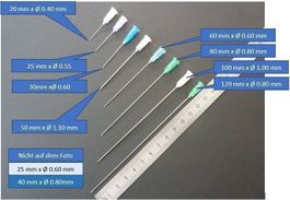 1x Nadel / Kanüle 25mm x ø 0.60 mm