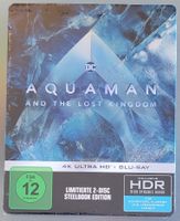 AQUAMAN AND THE LOST KIMGDOM Steelbook 4K UHD + Blu-ray OVP