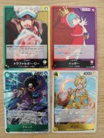 One Piece TCG Lot - Four Leader/Character Cards VG+