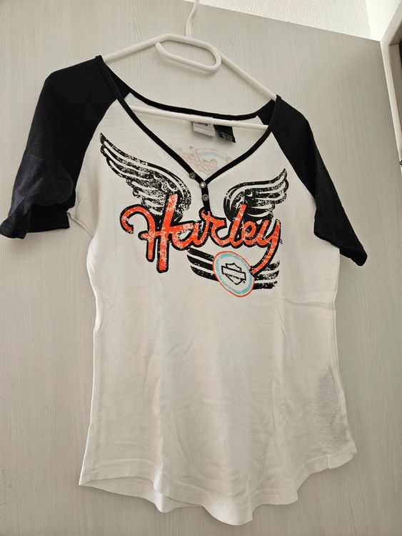 Harley Davidson Shirt Gr. S Damen Top Sommer Vintage Look 1