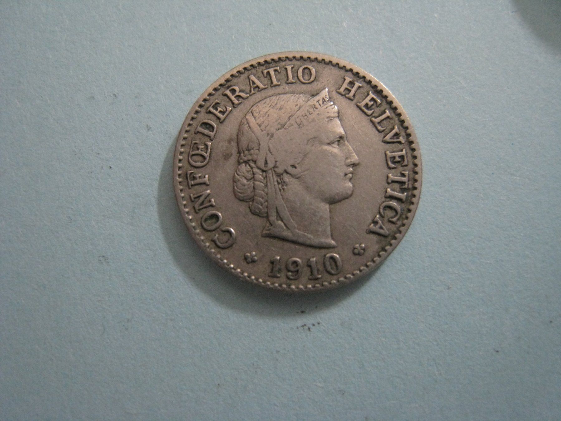 Tutti le monete: 5 Rappen 1910 -vz    ( 4 ) – Usato da Aarwangen venduto da Pinsel7890