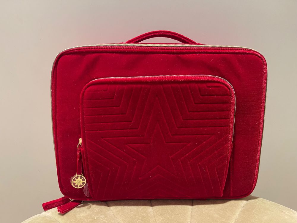 PuroBio Samt-Clutch Geschenkset In Burgund – Mit Lidschatten & Liptint | 30 G, Perfekt Für Unterwegs