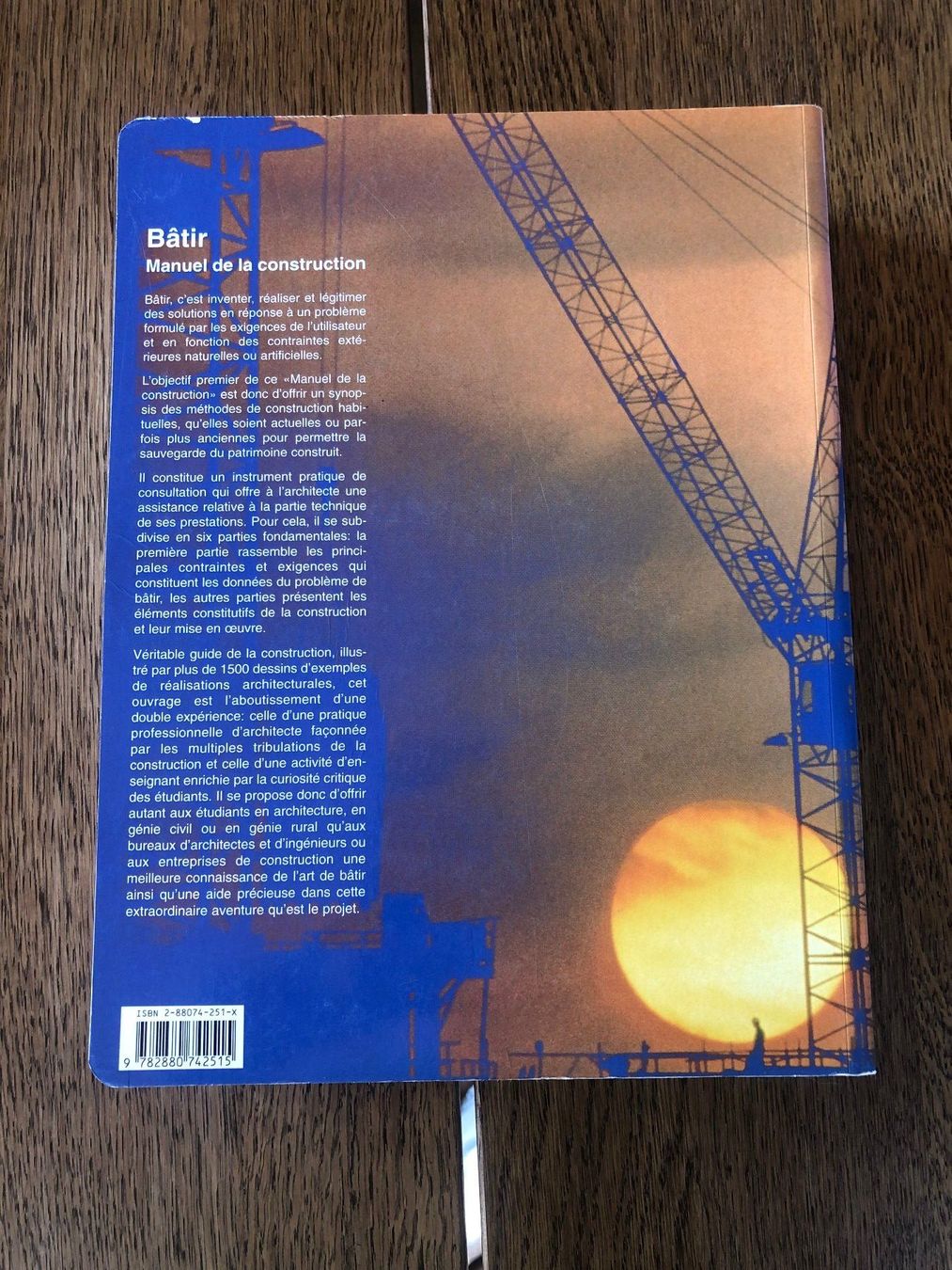 Libri: Manuel de la construction Bâtir - René Vittone EPFL – Usato da St-Aubin FR venduto da Tiweety 1