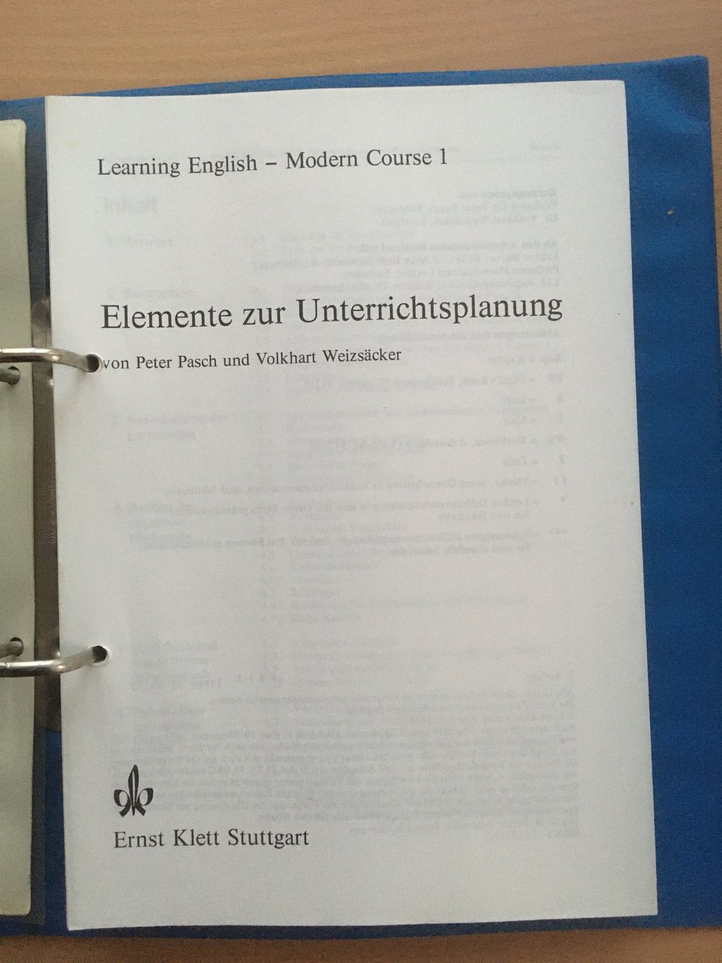 Bücher: Learning English - Elemente zur Unterrichtsplanung – Gebraucht aus Grenchen von Kogi7 1